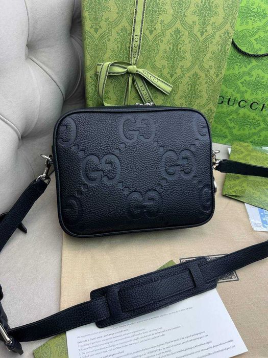 Кроссбоди сумка Gucci Jumbo Small GG кожаный мессенджер Гуччи плечевая сумка c841