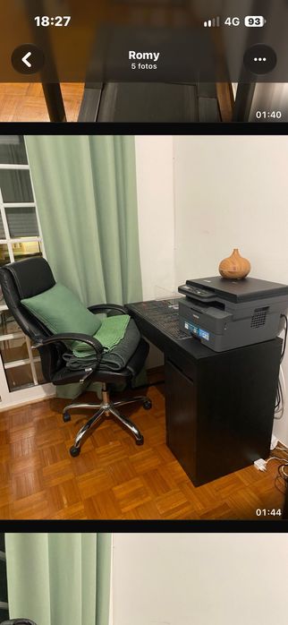 Cadeira de escritório de couro