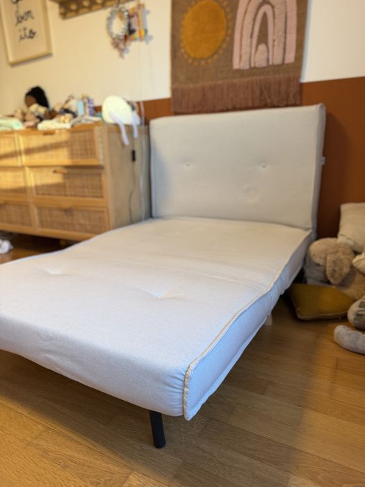 Sofa cama cinza claro