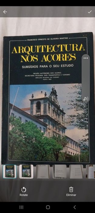 Arquitectura  nos Açores,  1983, subsidios para o seu estudo.