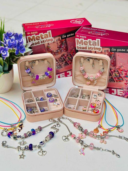 Дитячий набір для створення прикрас у шкатулці (66 деталей)