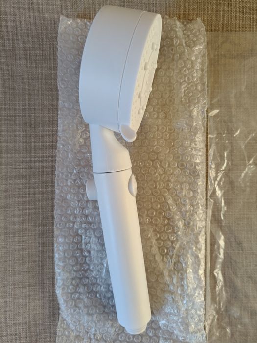 słuchawka prysznicowa + wąż + uchwyt - biała