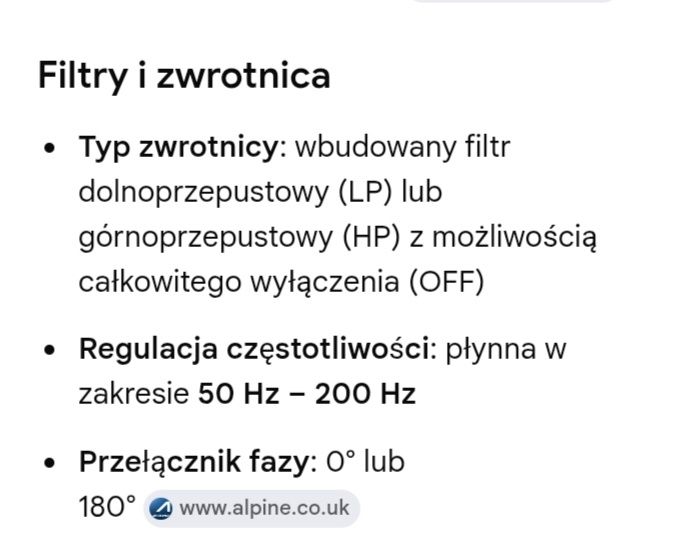 Wzmacniacz samochodowy Alpnie MRV-T301