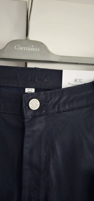 Granatowe spodnie Vila 36 S