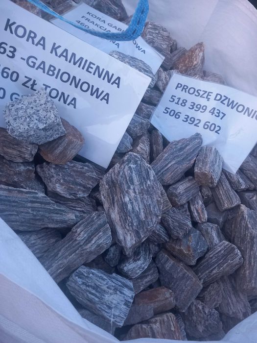 Kora kamienna rożne frakcje
