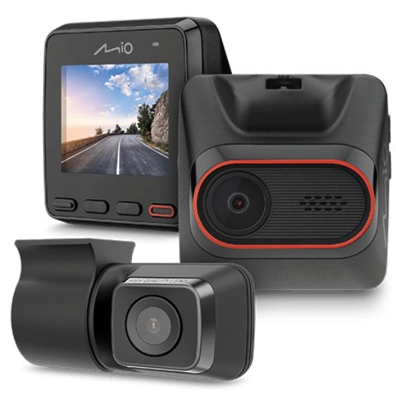Rejestrator Mio MiVue C420 przód tył zestaw