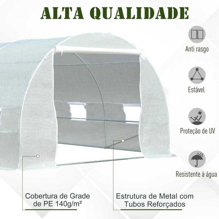 Estufa para Horta ou Jardim 600x300x200cm
