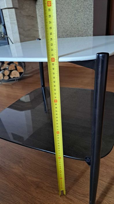 Stolik kawowy metal, szkło. Stan bardzo dobry.