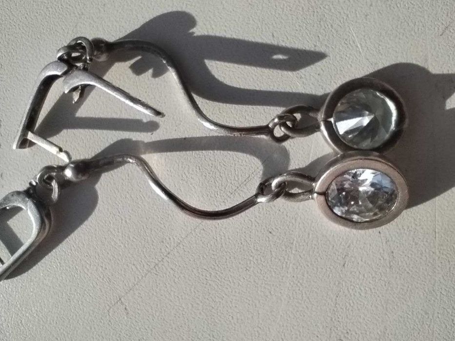 Срібні сережки (сережки, серьги)