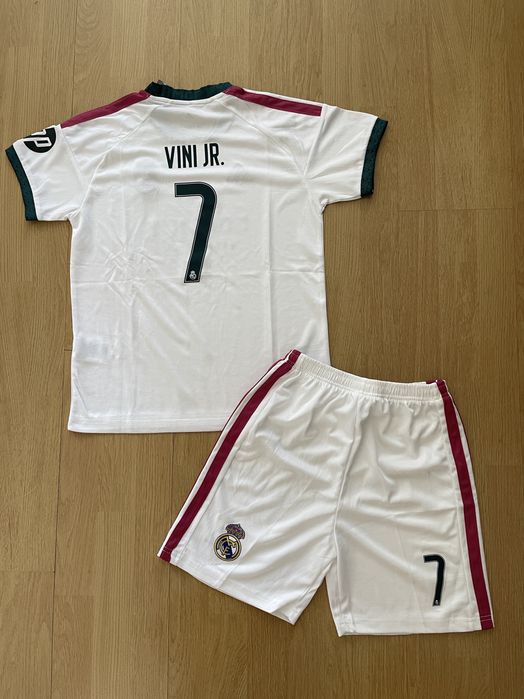 Vini Jr real madrid futebol equipamento criança