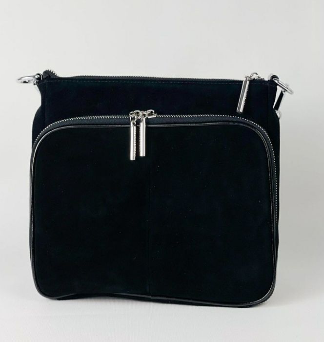 замшевая кросбоди сумка Polina&Eiterou