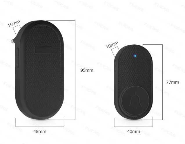 Бездротовий дверний дзвінок Fuers Беспроводной дверной звонок на 150 м