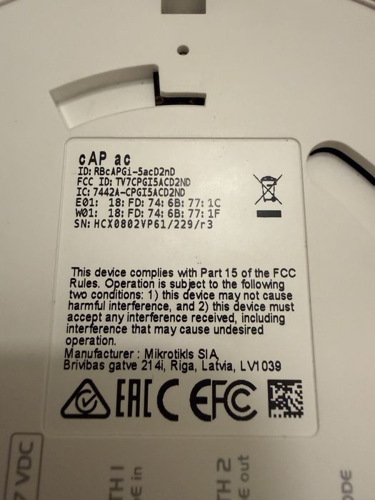 Mikrotik cAP ac Access Point