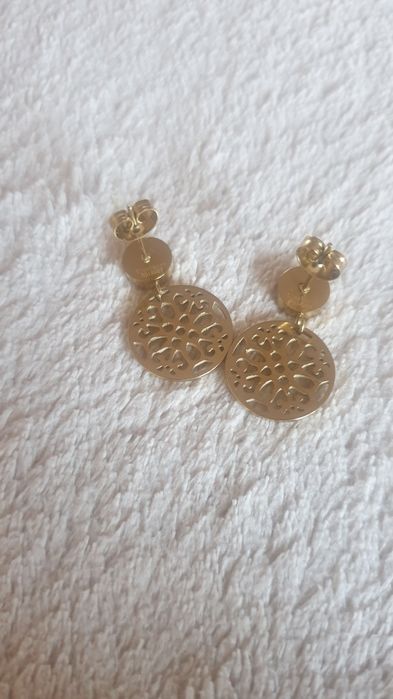 Kolczyki złote stal chirurgiczna nowe