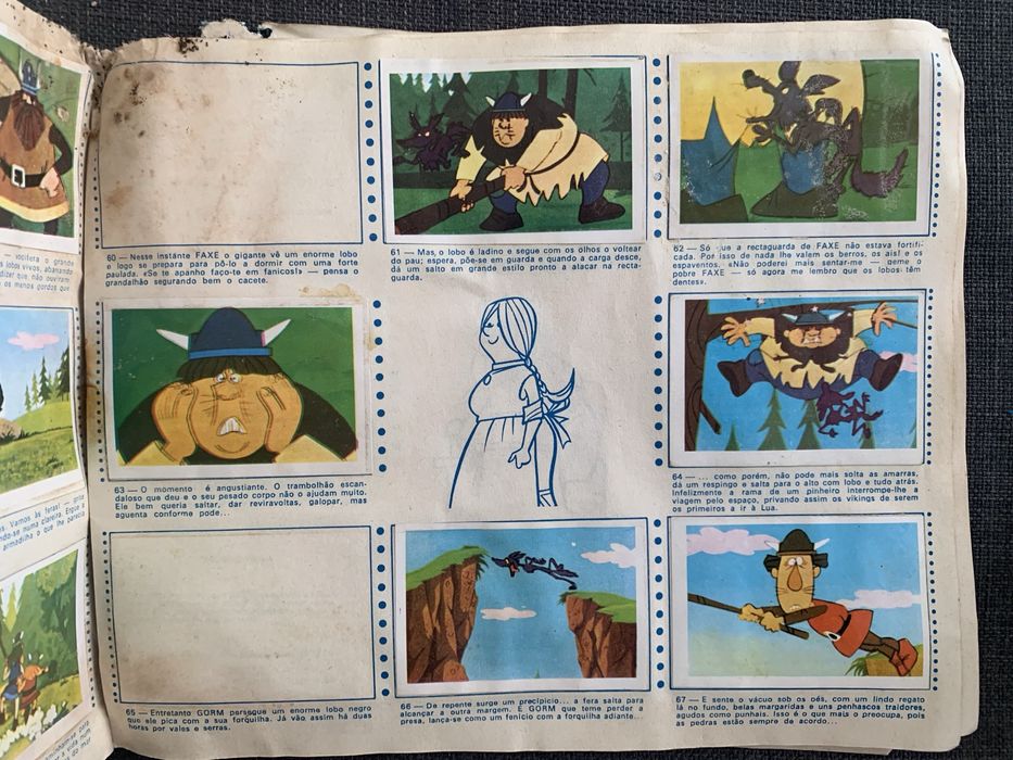 Caderneta de Cromos Vintage o Viking de 1975