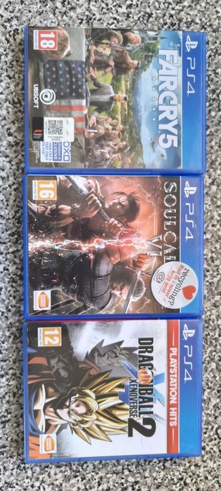 Soul calibur 6/Dragon ball xenoverse 2/Far cry 5 PlayStation 4