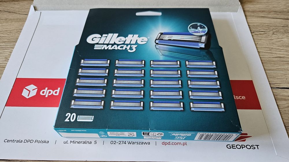 Gillette Mach3 nowe wkłady 20 szt