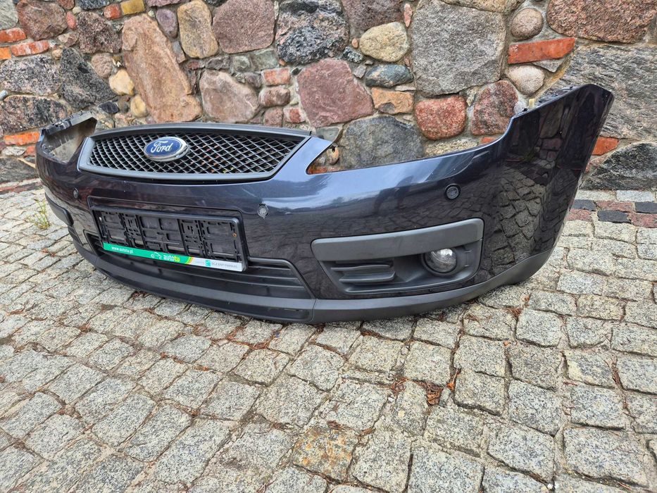 ford c-max mk1 focus mk2 zderzak przód przedni szary metalic halogeny pdc