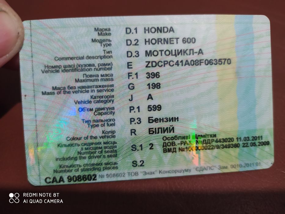 Продам мотоцикл хонда хорнет600