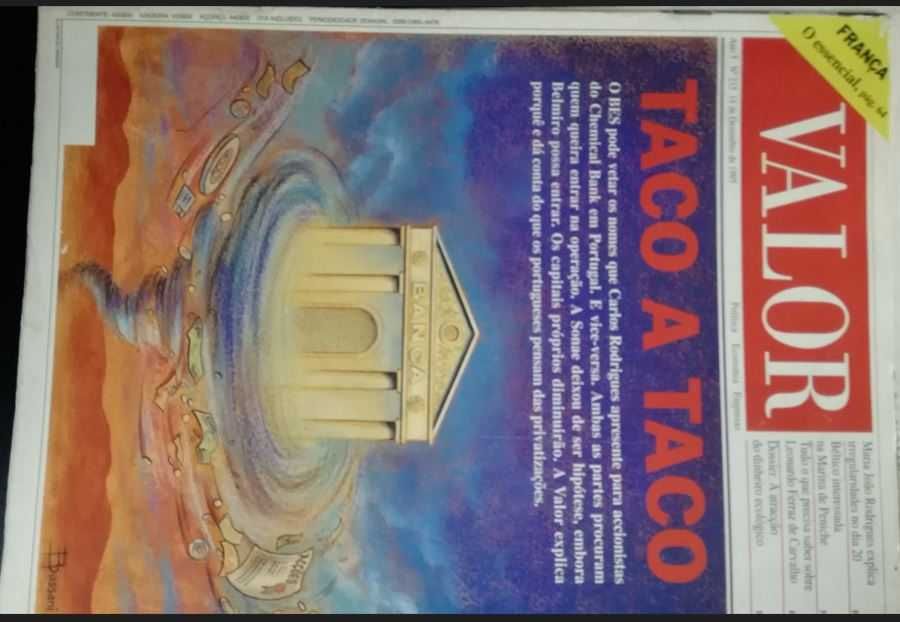 8 revistas Valor - Dez 1995/Fev de 1996-Muito Bem conservadas LOTE 1