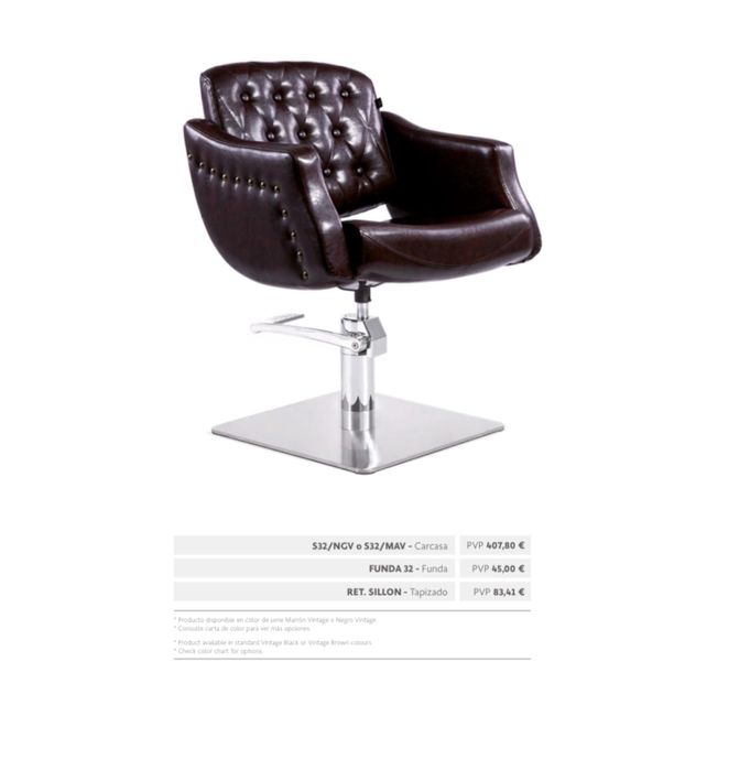 Cadeiras de cabeleireiro