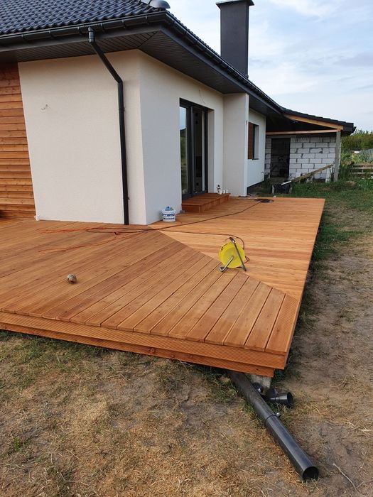 Deska tarasowa Modrzewiowa,Sosnowa 140x29mm AB