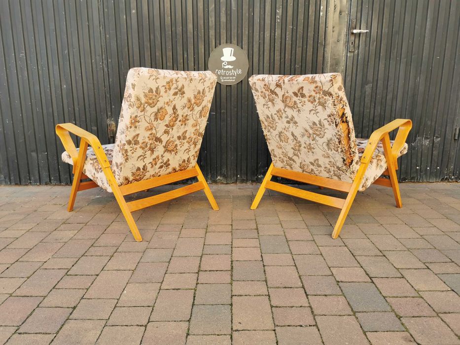 Fotel Czechosłowacja TATRA Nabytok, proj. F. Jirák, Vintage Prl Design