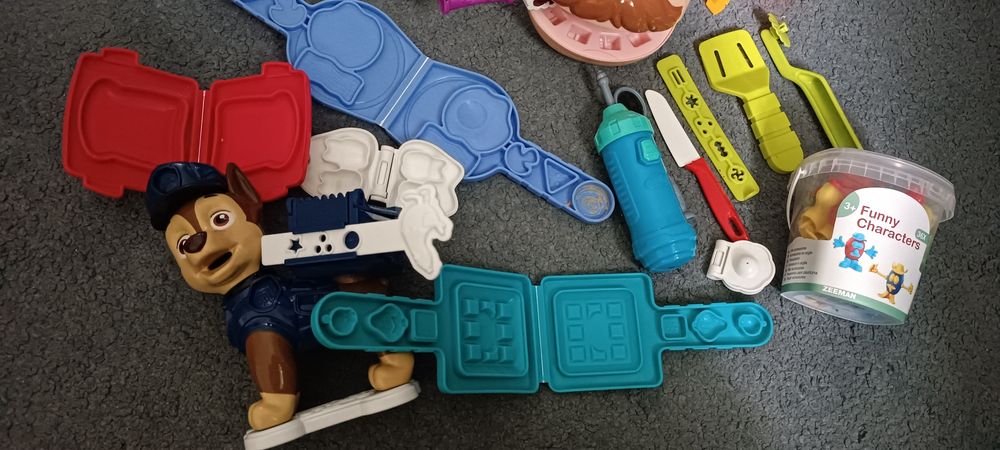 Play doh dentysta psi patrol jedzenie plastelina