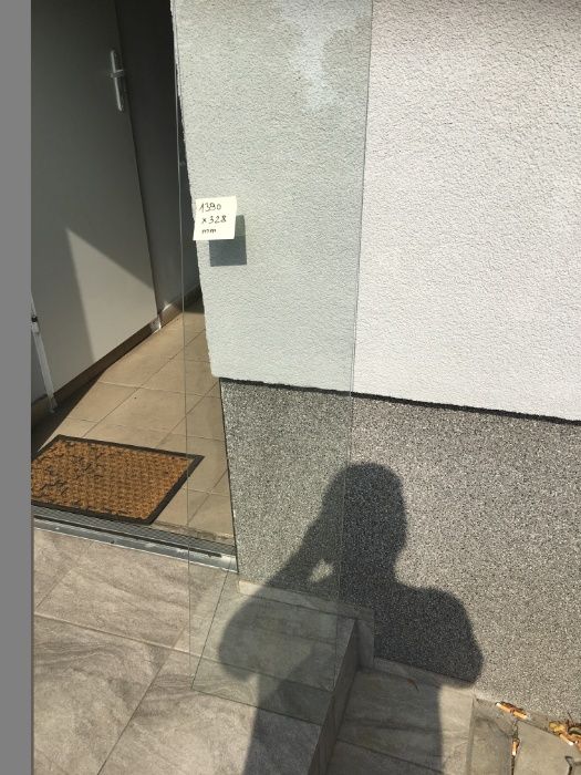 Szkło szyby hartowane szklarnia taras 1390 x 328
