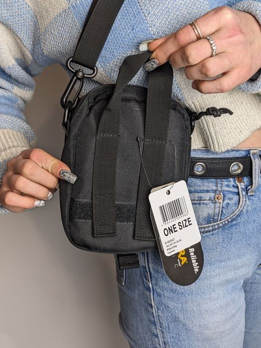 Унисекс барсетка Carhartt чорна сумка чоловіча жіноча