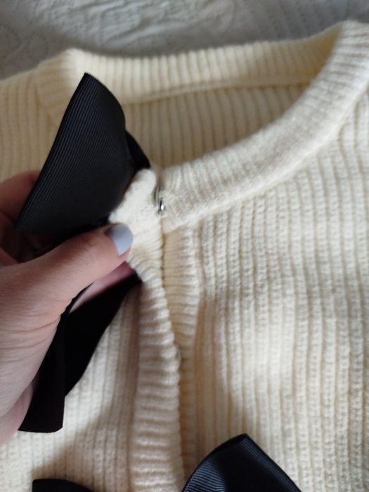 Кардиган з бантами светр кофта в ромби