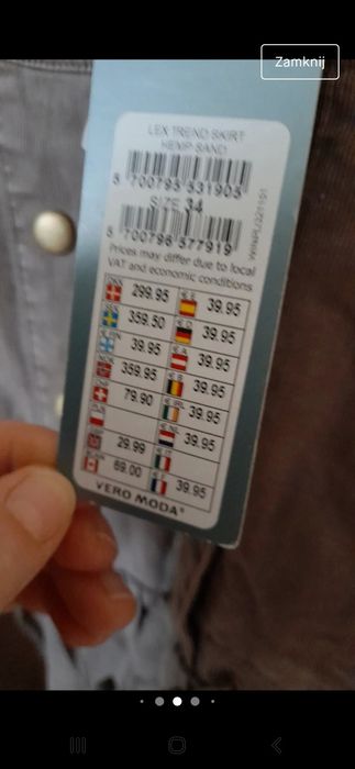 Spódnica nowa z metką rozmiar 34/36