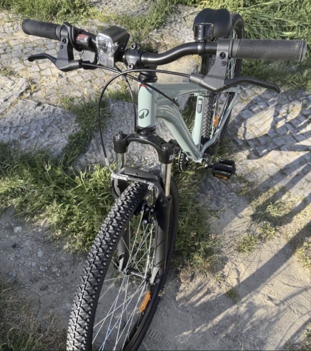 Bicicleta BTT 26" 9-12 anos, EXPL 500  Caqui Verde tropa
