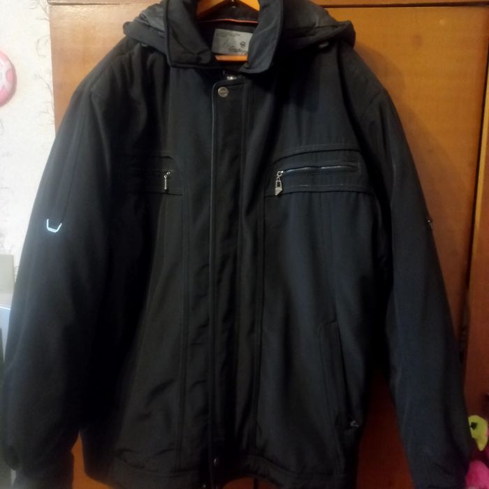 Зимова чоловіча куртка великого розміру розмір 62-64