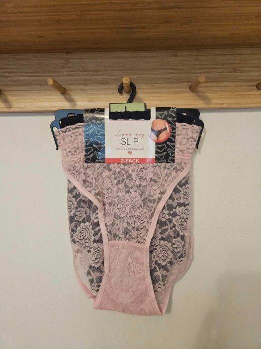 Majtki FIGI koronkowe, delikatne, 2szt. L