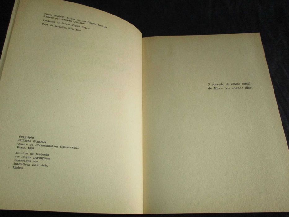 Livro As Classes Sociais Georges Gurvitch XX-XXI