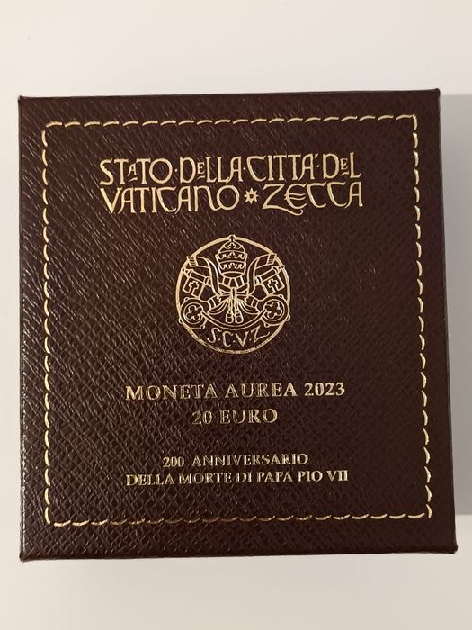 Moeda ouro Vaticano 2023