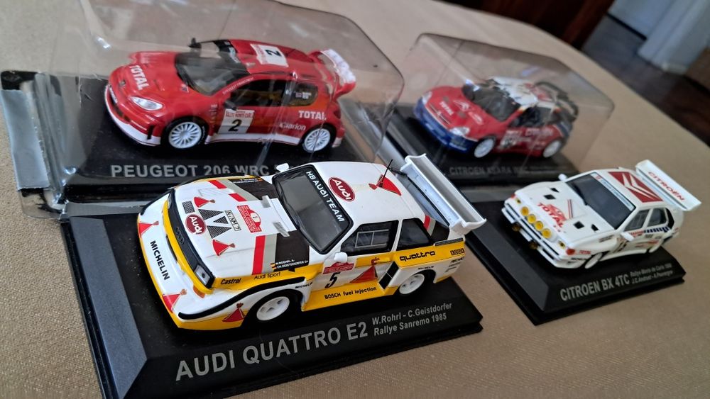 1:43 Rally, audi, citroen, peugeot
