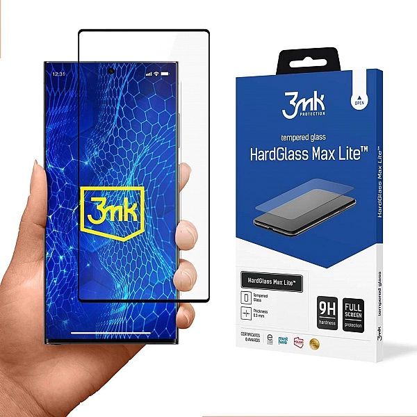 Szkło 9h 3mk HardGlass Max Lite™ na Samsung Galaxy S23 Ultra