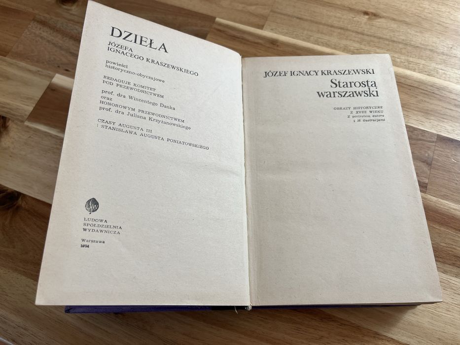 Starosta Warszawski Józef Ignacy Kraszewski