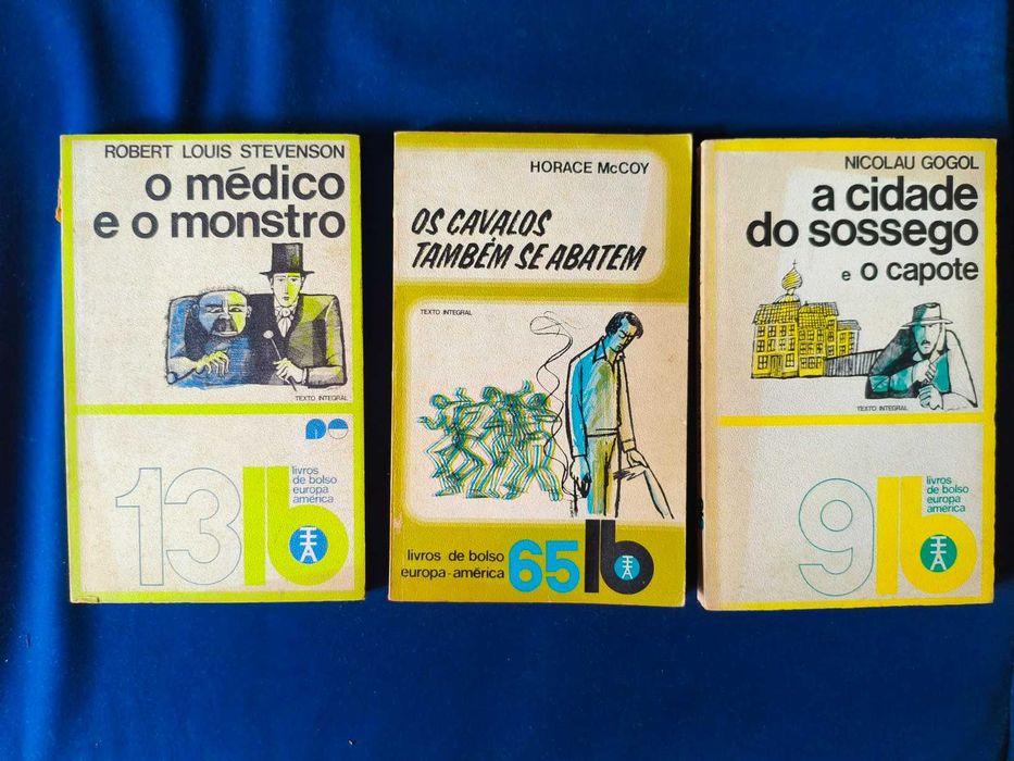 Lote 3 Livros Clássicos de Bolso (Europa-América - Vintage)