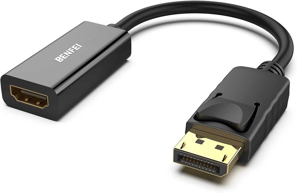 BENFEI  do HDMI Adapter, DP (Display Port) męski na HDMI żeński
