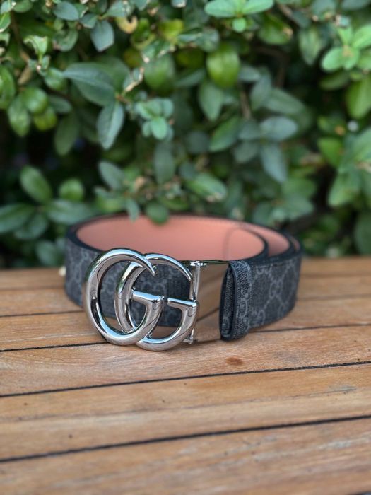 Ремінь Gucci чоловічий ремень кожаный Гуччи мужской черный пасок