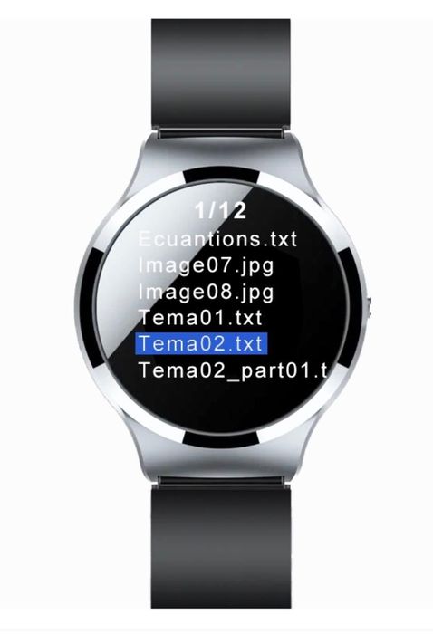 Relógio digital com base de dados RXO