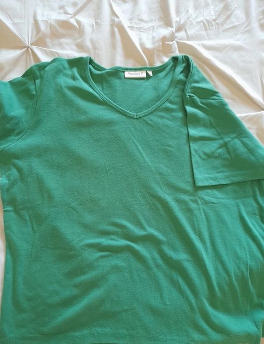 T-shirt verde 100% algodão