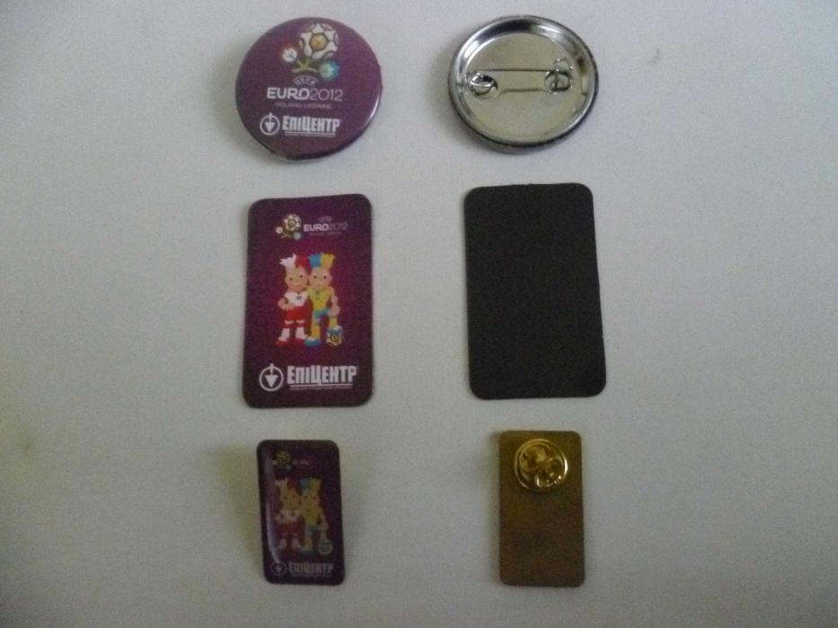 Значки магнитики Евро 2012