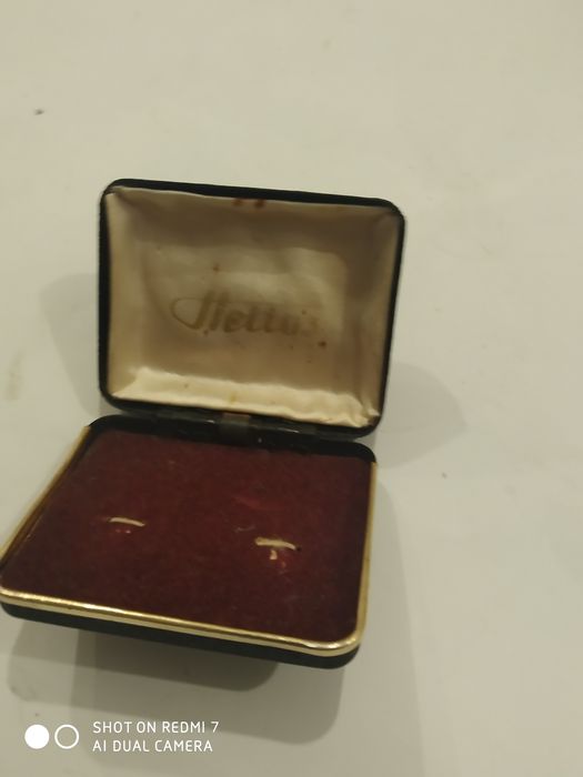 Pudełko na spinki do mankietów z lat 60tych