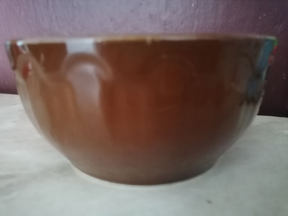 Miseczki ceramiczne, brązowe, 13,5cm