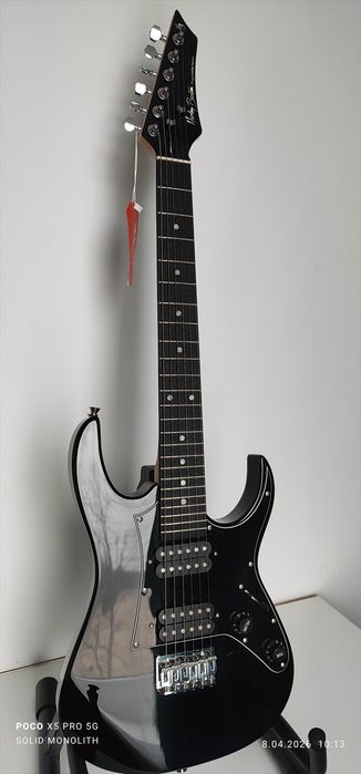 Harley Benton Superstrat bk Junior 3/4