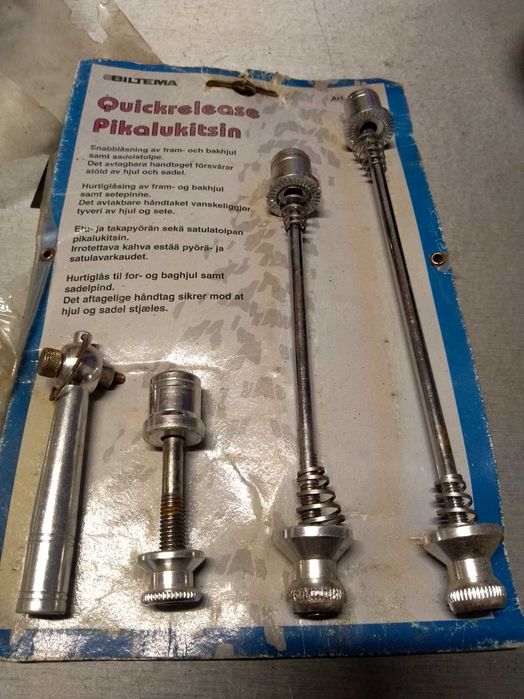 Zaciski Osie Antykradzieżowe Do Kół Rowerowych I Sztycy, Biltema, Nowe!